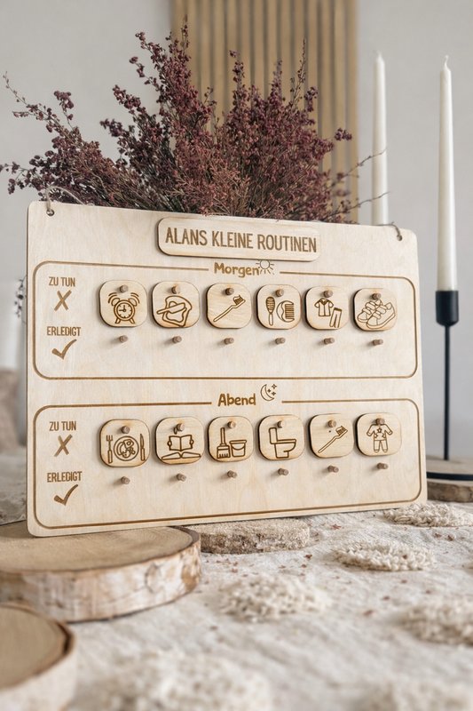 Routine Tafel für Kinder