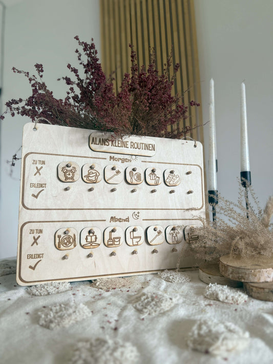 Routine Tafel für Kinder